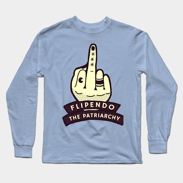 Flipendo the Patriarchy Long Sleeve T-Shirt by FairyNerdy